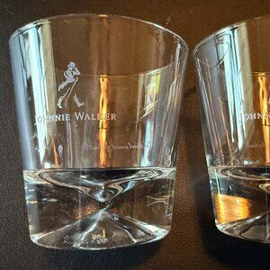 Johnnie Walker Diamond-Base Rocks Glasses – Set of 2 – Whiskey Old Fashioned